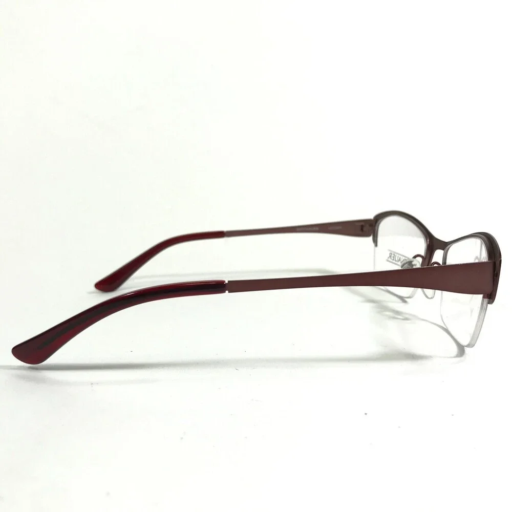 Wittnauer Eyeglasses Frames LUCIANA BROWN Cat Eye Half Rim 53-18-140
